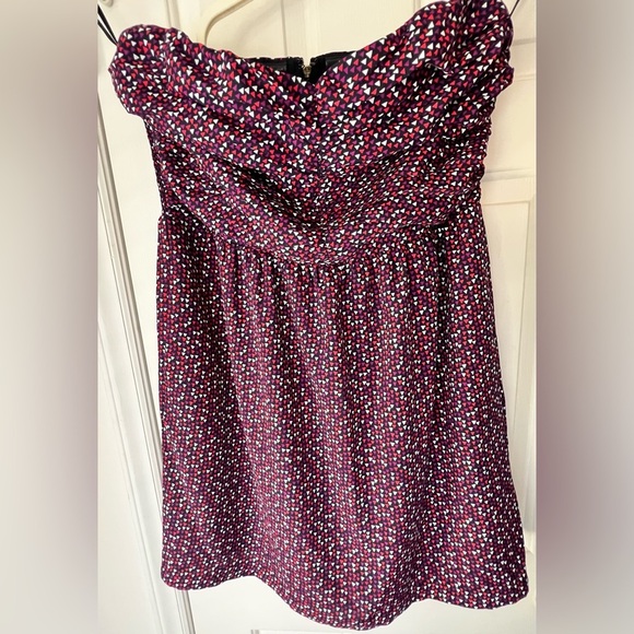 GAP Geometric Triangle Pattern Strapless Zip-Up Mini Dress - Women's 20 - Picture 3 of 7